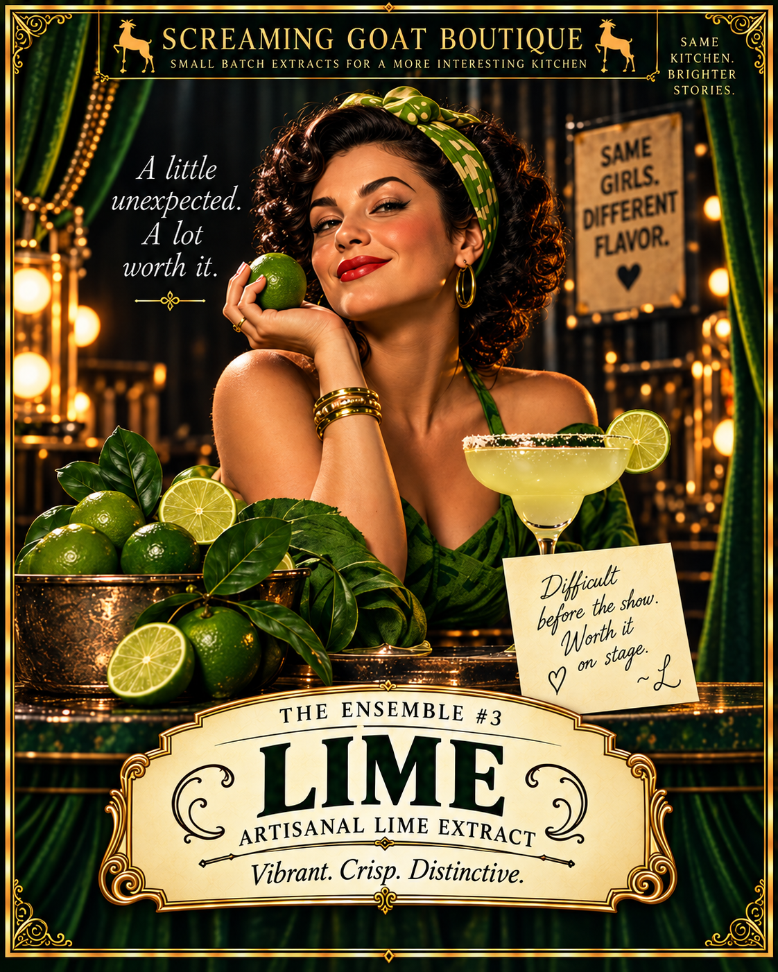 The Ensemble number three, the Lime founding character
